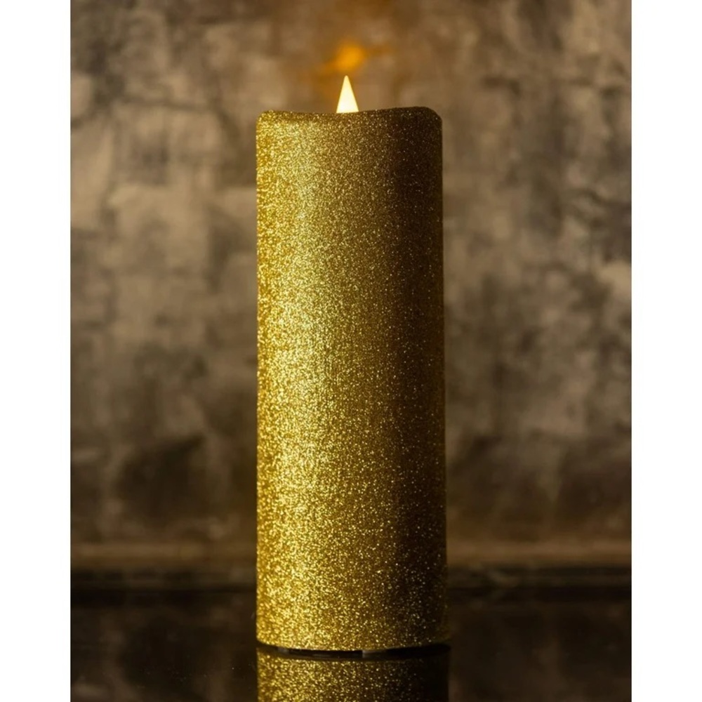 Seasonal Brand New Gold LLC 3" x 9" Paraffin Realistic Adjustable Brightness